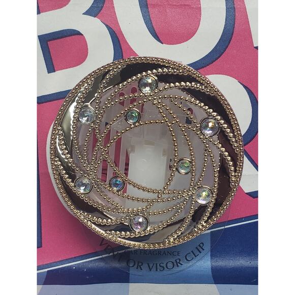 BBW Gold Pearl  Visor & Vent Clip Car Fragrance Holder Vehicle Scent Decor - Picture 1 of 1